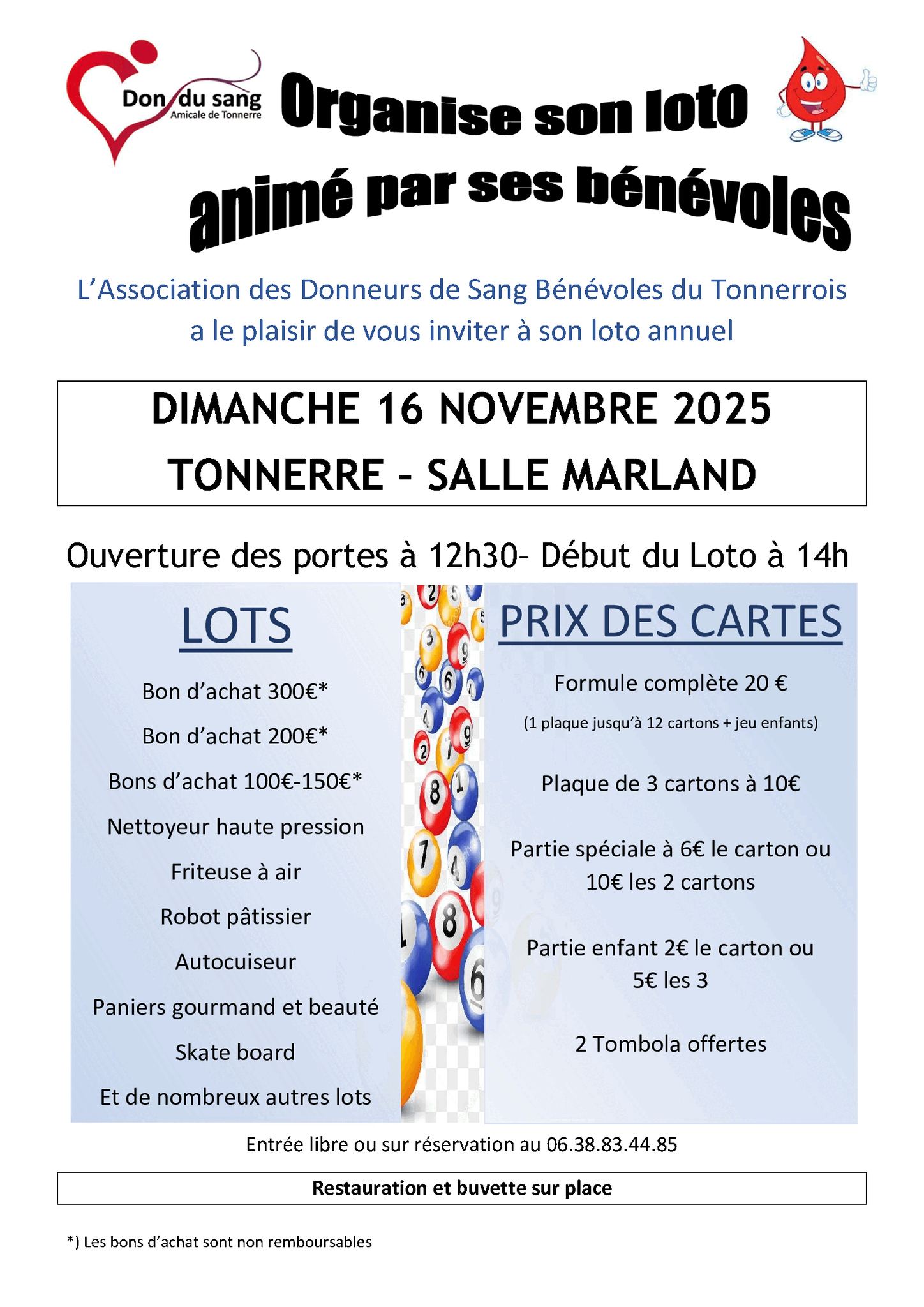 Loto donneurs de sang
