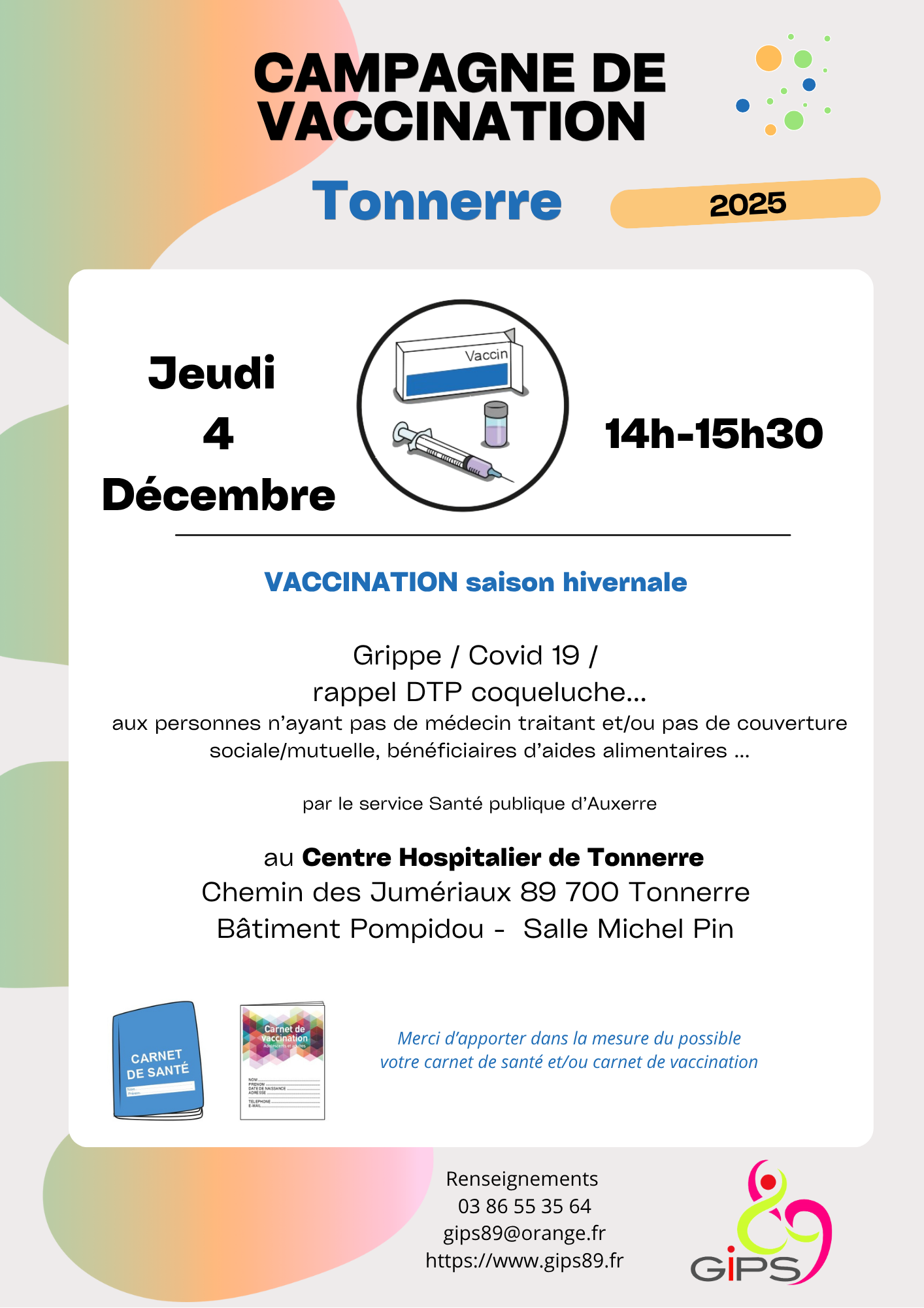 Campagne de vaccination à Tonnerre : saison hivern