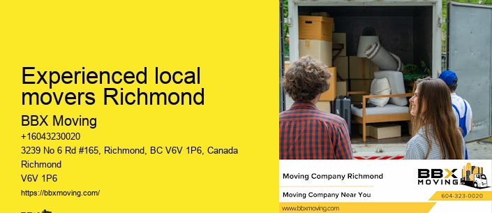 Experienced local movers Richmond