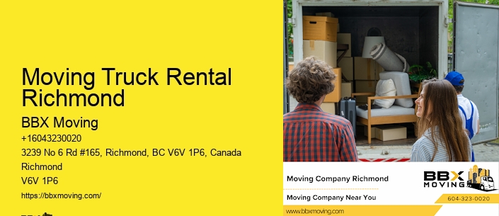 Moving Truck Rental Richmond