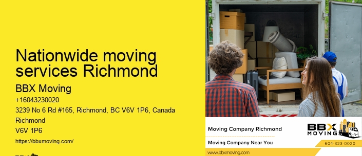 Nationwide moving services Richmond