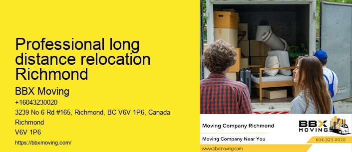 Professional long distance relocation Richmond