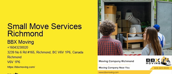 Small Move Services Richmond