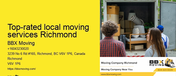 Top-rated local moving services Richmond