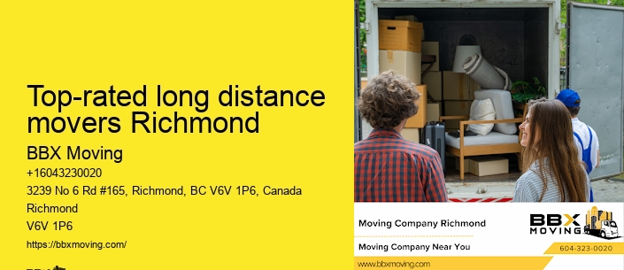Top-rated long distance movers Richmond
