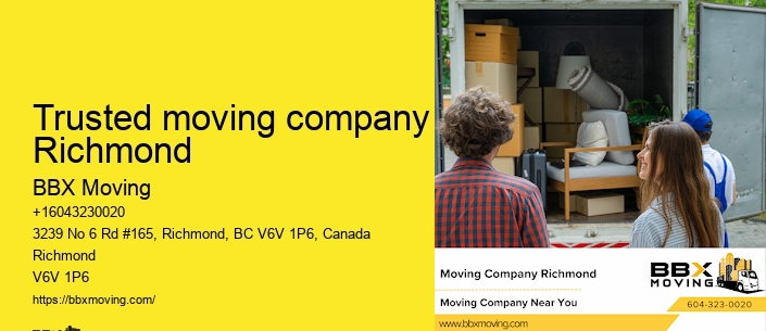 Trusted moving company Richmond