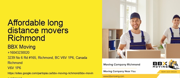 Affordable long distance movers Richmond