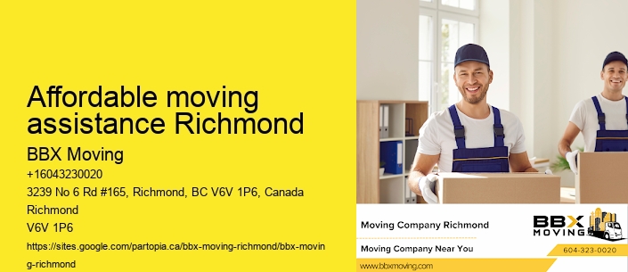 Affordable moving assistance Richmond