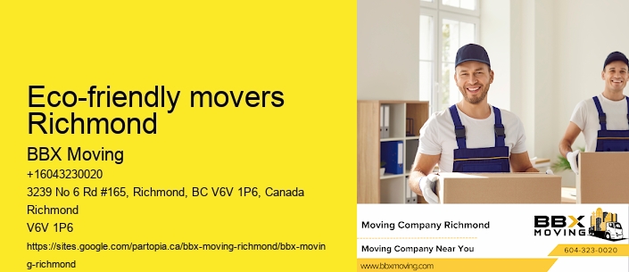 Eco-friendly movers Richmond