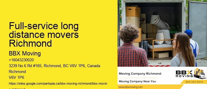 Full-service long distance movers Richmond