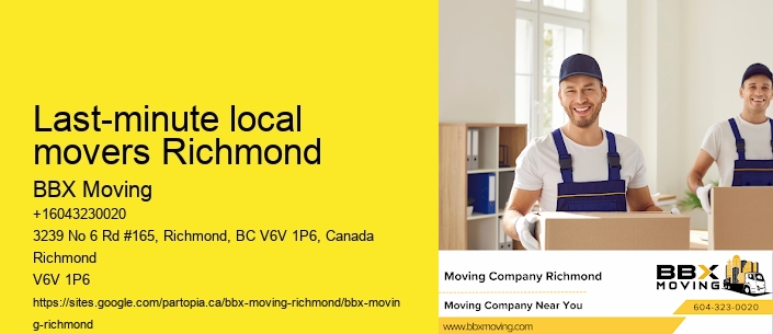 Last-minute local movers Richmond