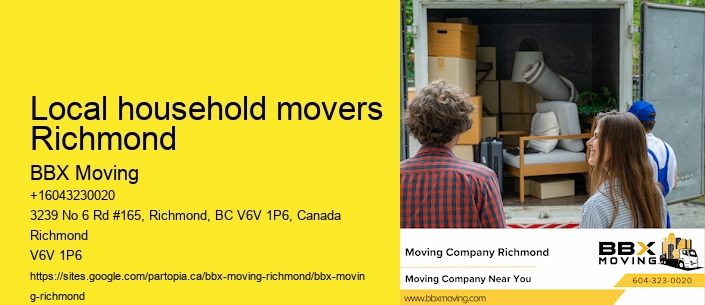 Local household movers Richmond