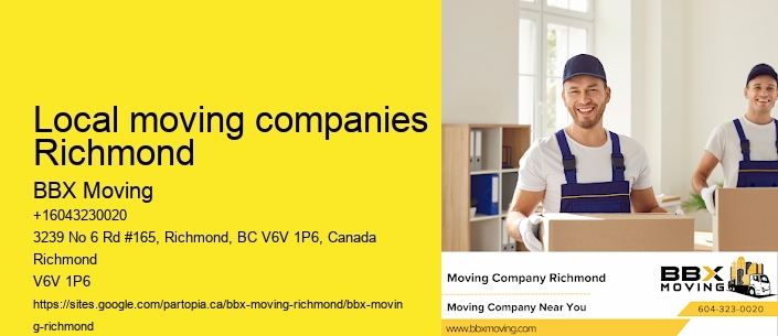Local moving companies Richmond