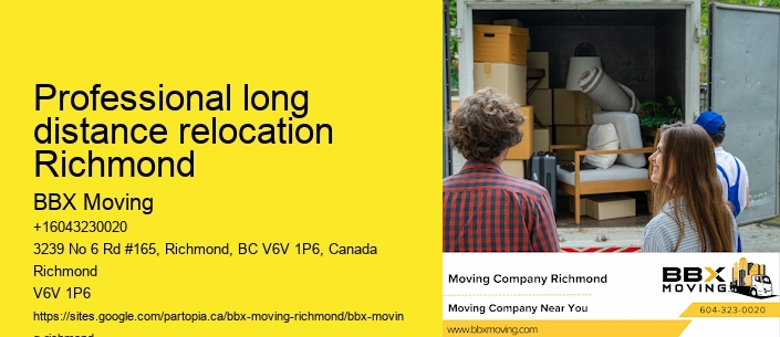 Professional long distance relocation Richmond