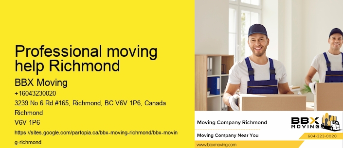 Professional moving help Richmond