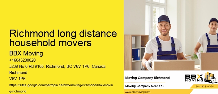 Richmond long distance household movers