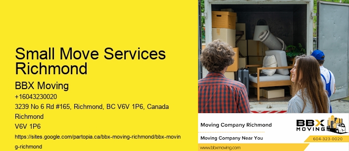 Small Move Services Richmond