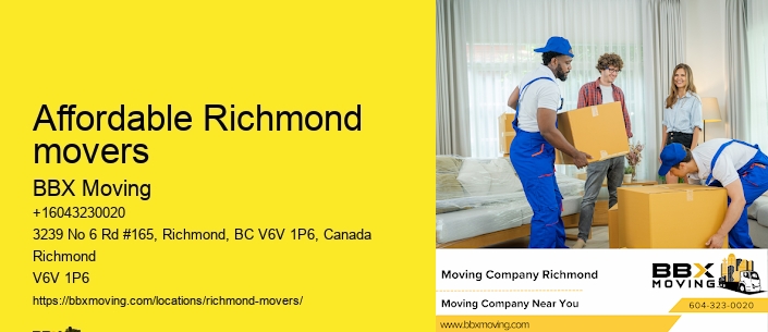 Affordable Richmond movers