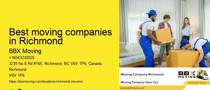 Best moving companies in Richmond