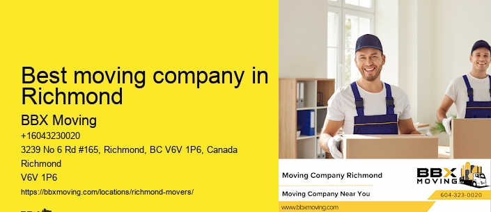 Best moving company in Richmond
