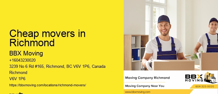 Cheap movers in Richmond