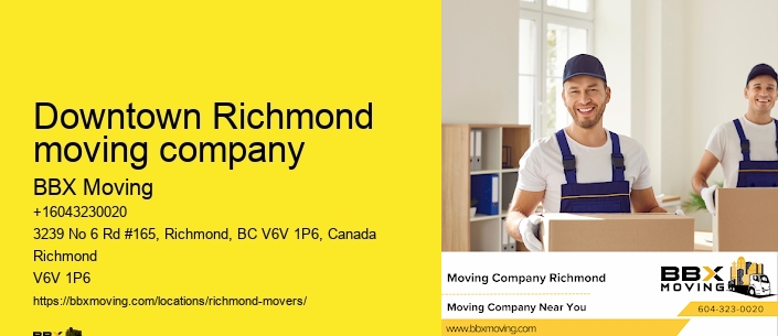 Downtown Richmond moving company