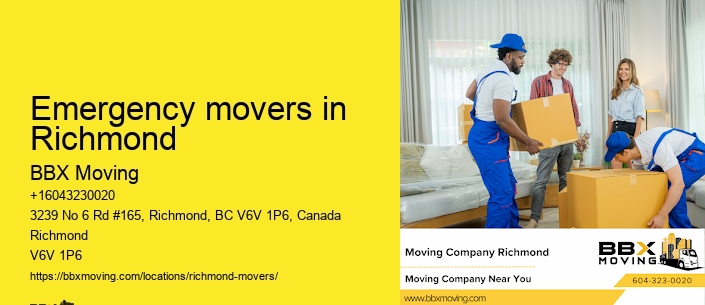 Emergency movers in Richmond