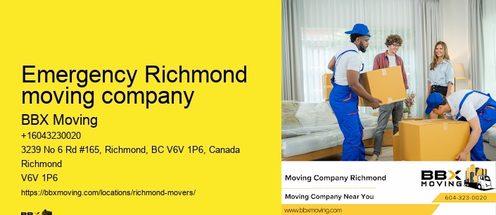 Emergency Richmond moving company