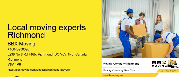 Local moving experts Richmond