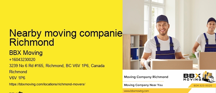 Nearby moving companies Richmond