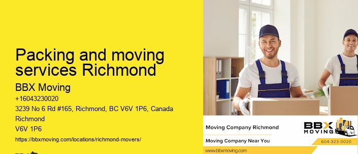 Packing and moving services Richmond