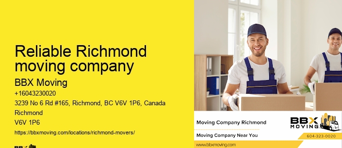 Reliable Richmond moving company