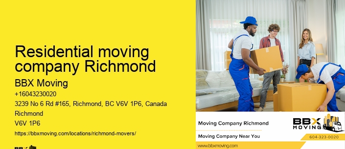 Residential moving company Richmond