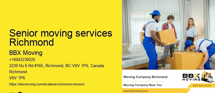 Senior moving services Richmond