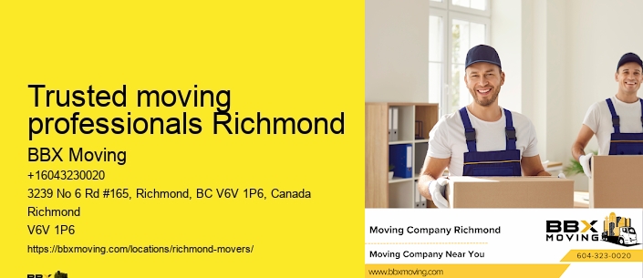 Trusted moving professionals Richmond