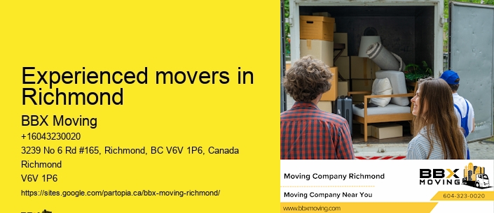Experienced movers in Richmond