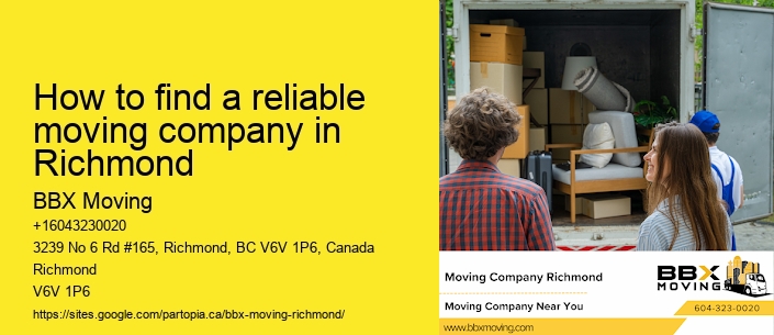 How to find a reliable moving company in Richmond