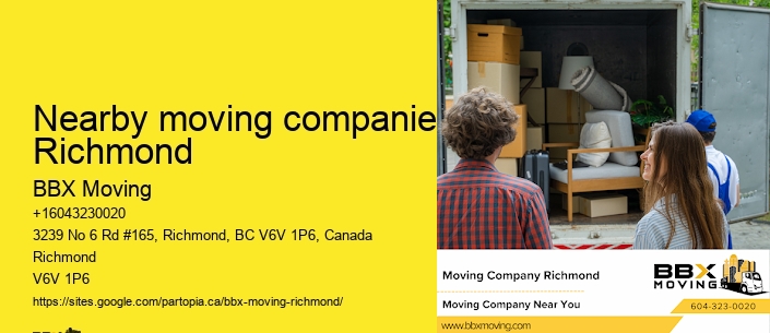Nearby moving companies Richmond