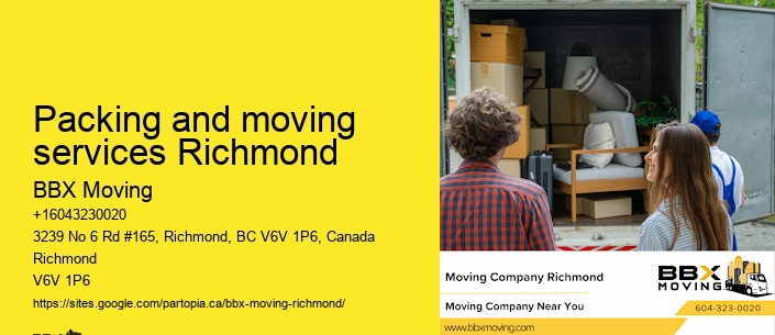 Packing and moving services Richmond
