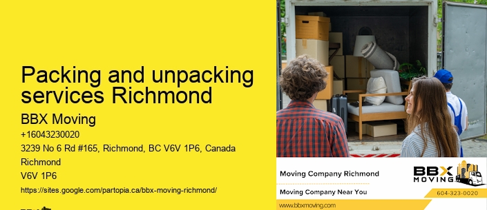 Packing and unpacking services Richmond