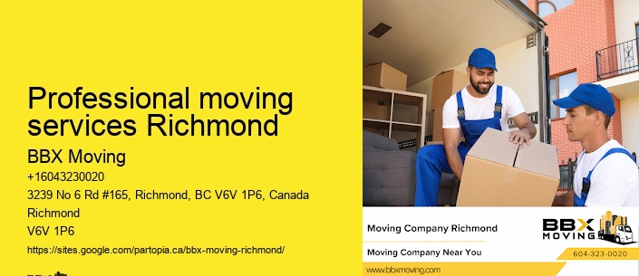 Professional moving services Richmond