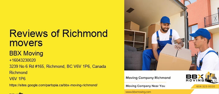 Reviews of Richmond movers
