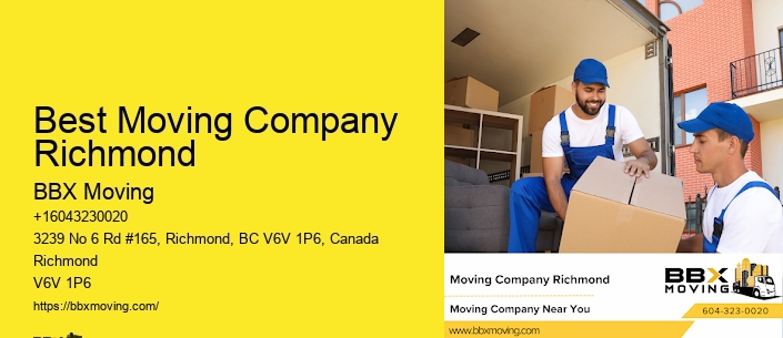 Best Moving Company Richmond