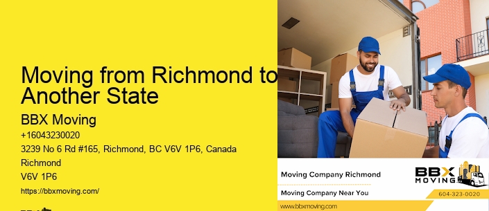Moving from Richmond to Another State
