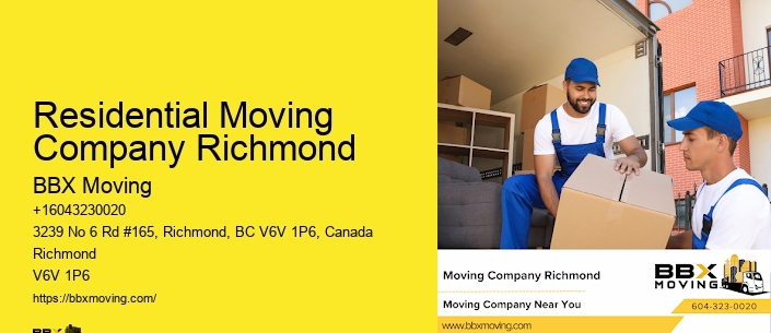 Residential Moving Company Richmond