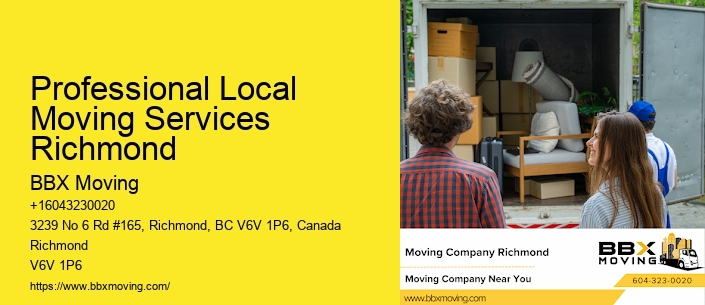 Professional Local Moving Services Richmond