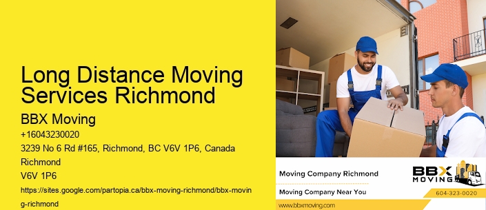 Long Distance Moving Services Richmond