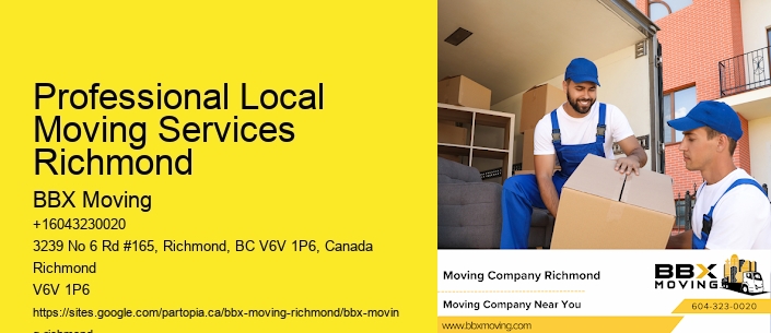 Professional Local Moving Services Richmond