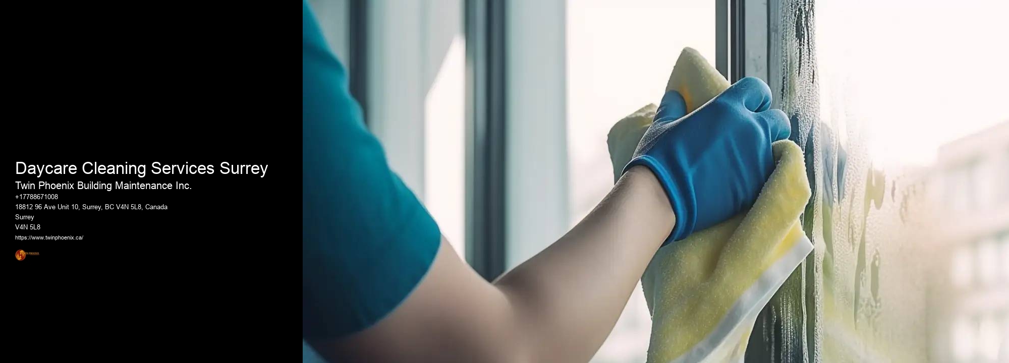 Daycare Cleaning Services Surrey