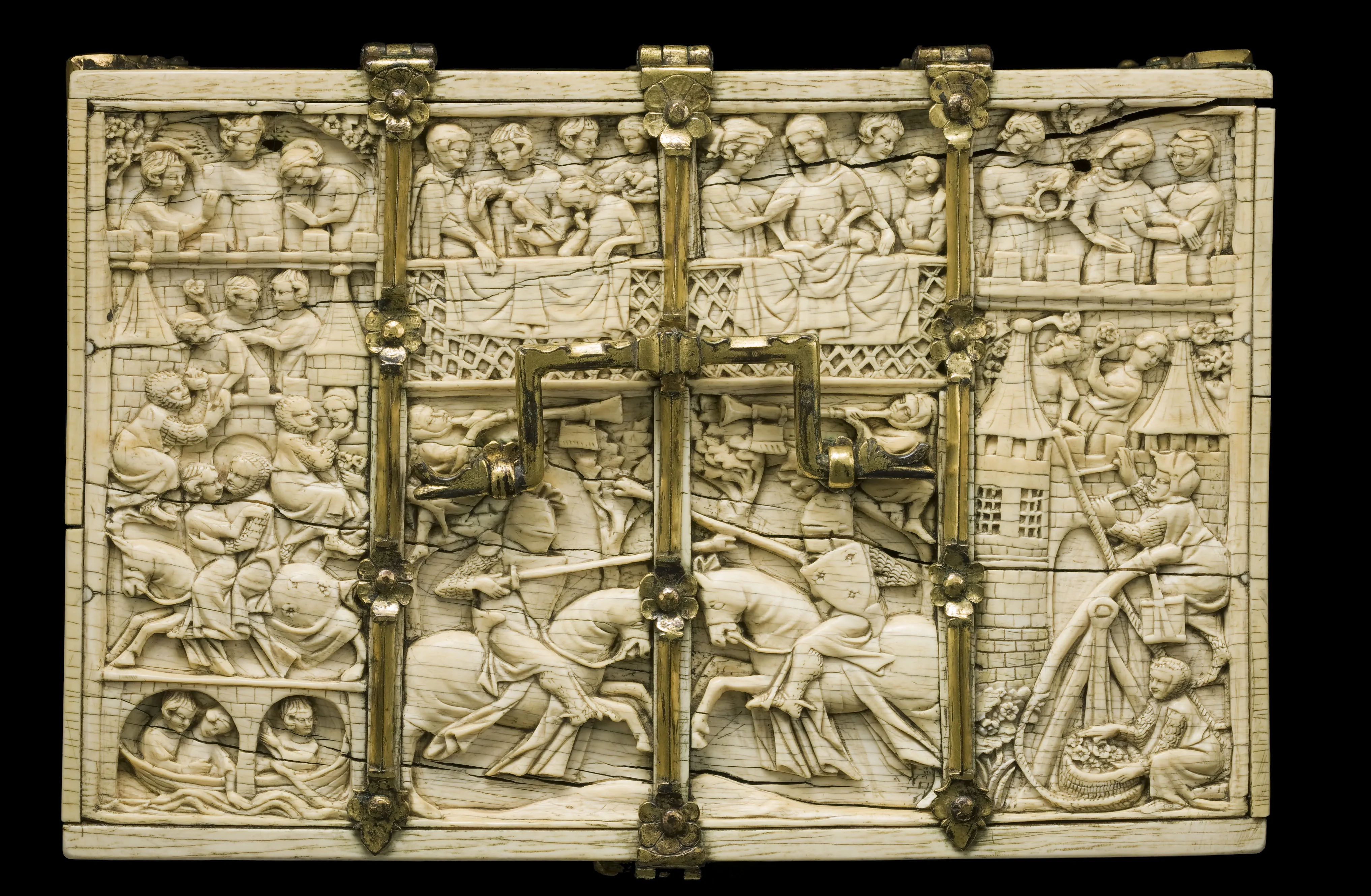 Coffret, assaut du château d'amour, Cl. 23840